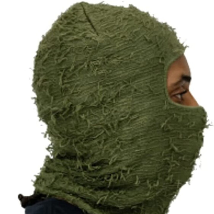 Knitted Camouflage Balaclava For Men And Women, Handmade