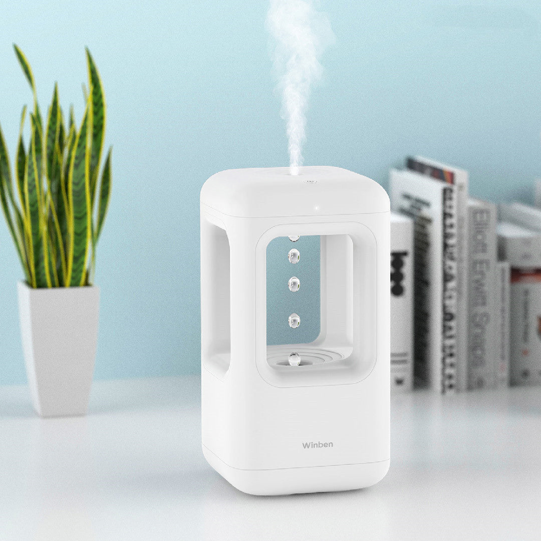Anti Gravity Water Drop Humidifier With Atmosphere Light