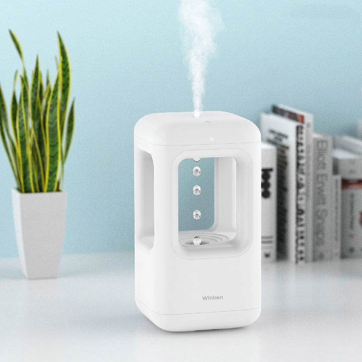 Anti Gravity Water Drop Humidifier With Atmosphere Light