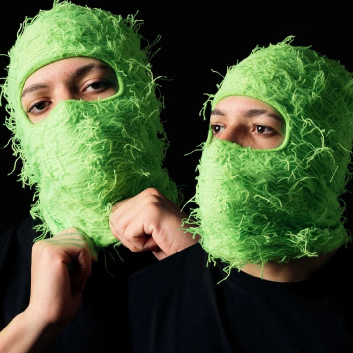 Knitted Camouflage Balaclava For Men And Women, Handmade