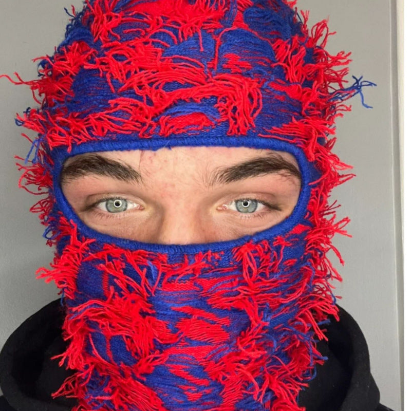 Knitted Camouflage Balaclava For Men And Women, Handmade
