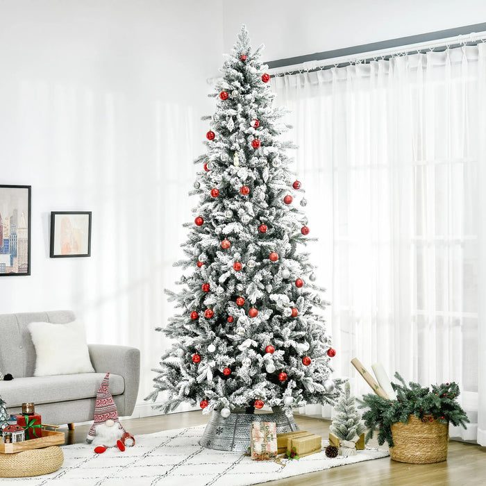 Heat Hollow Snow-Flocked Deodar Pine Christmas Tree, 9ft Unlit