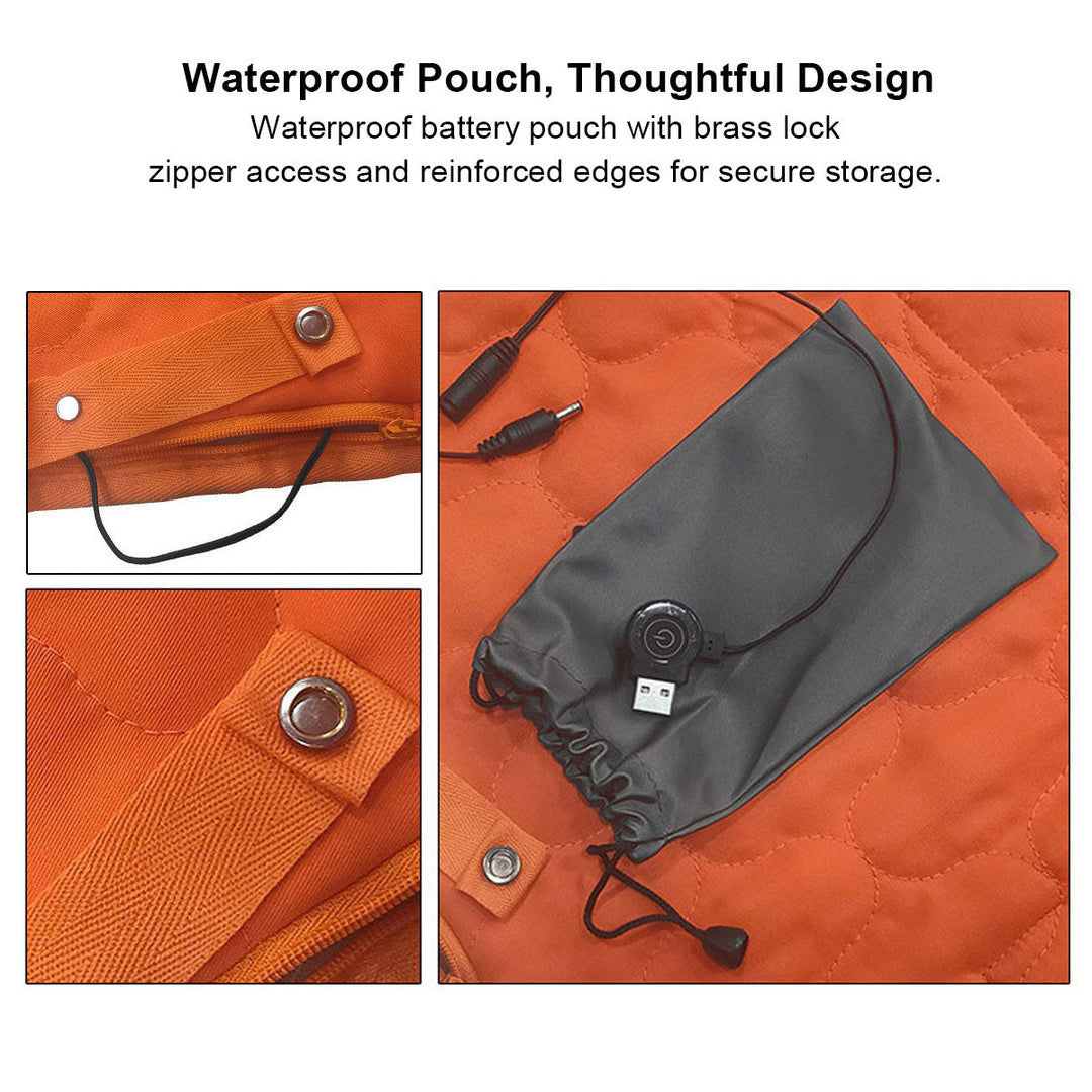 5-Zone USB Heated Mat with Rapid 30-Second Warm-Up – Heat Hollow