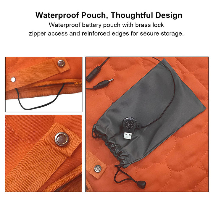 5-Zone USB Heated Mat with Rapid 30-Second Warm-Up – Heat Hollow