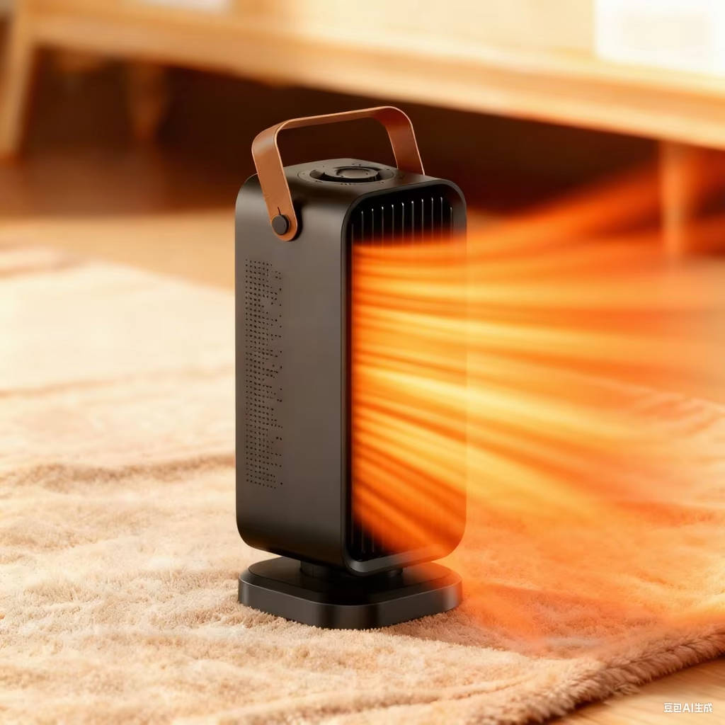 1200W Heater | PTC Ceramic Heating Element with 2 Seconds Heat-Up Time | 3 Heat Settings, Tip-Over and Overheat Protection