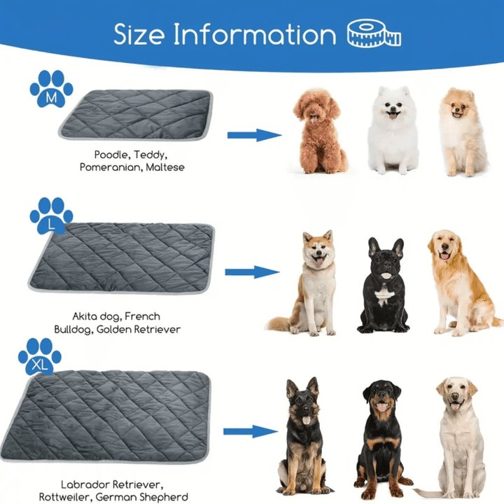 Self-Warming Dog Pad with Non-Slip Base, Washable