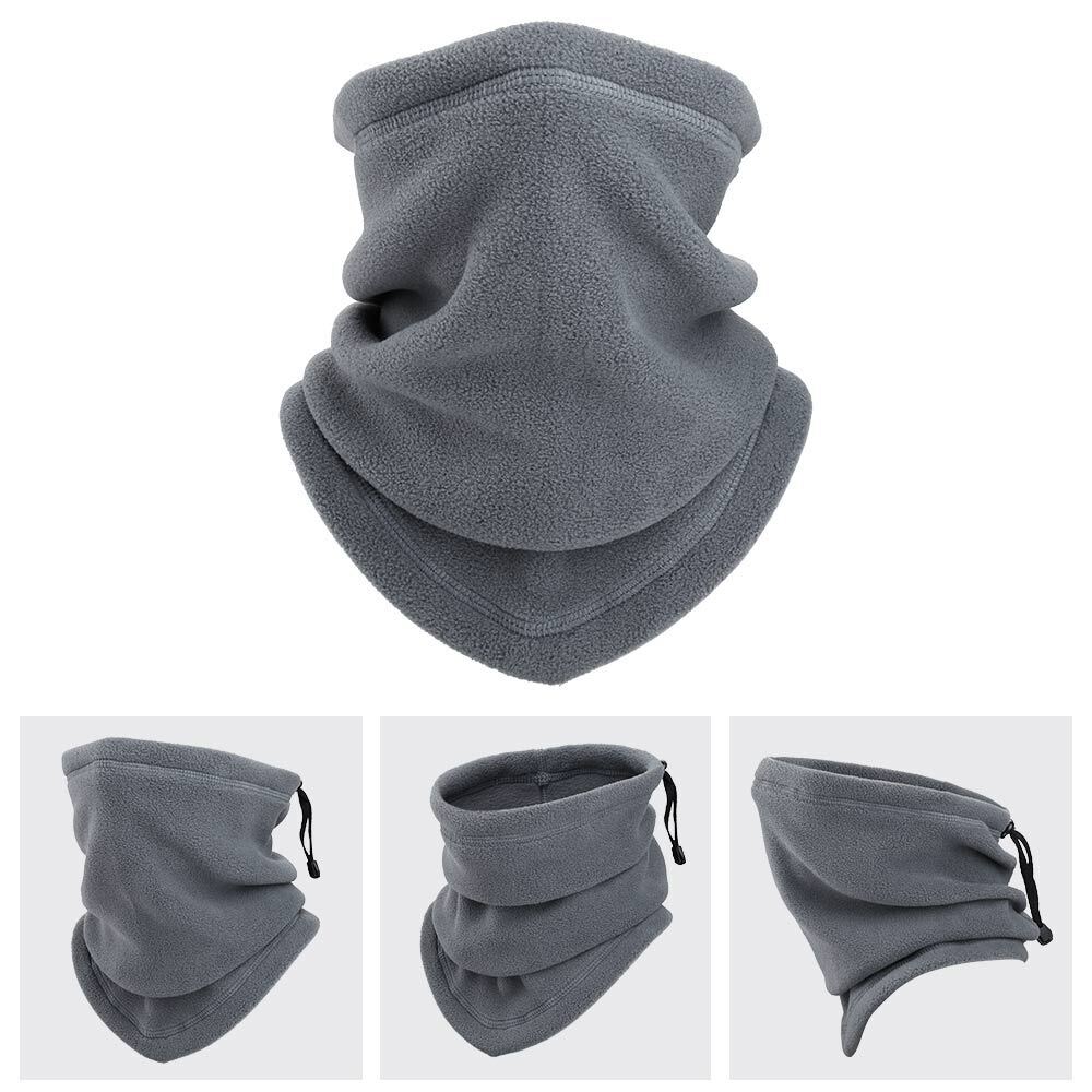 Winter Windproof Fleece Neck Warmer Tube Scarf, Half Face Cover