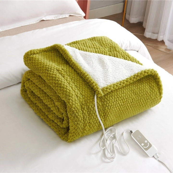 Electric heated mattress pad in soft velvet, from small to double
