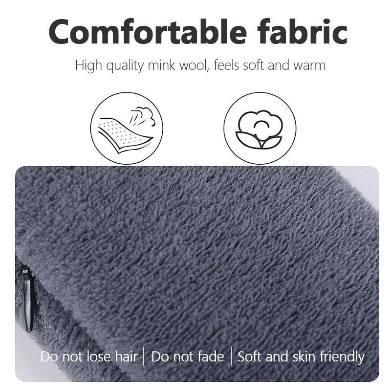 Heated Velvet Scarf with Vibration Massage and 3000 mAh Battery
