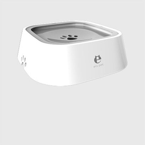 Floating no-spill water bowl for dogs and cats