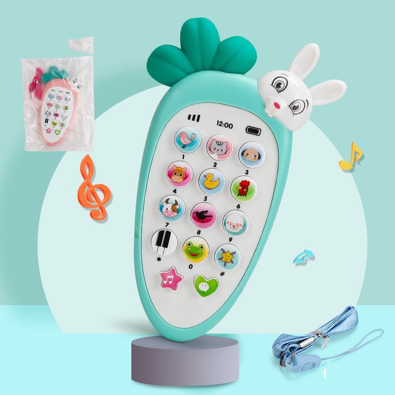 Colourful baby toy phone with buttons