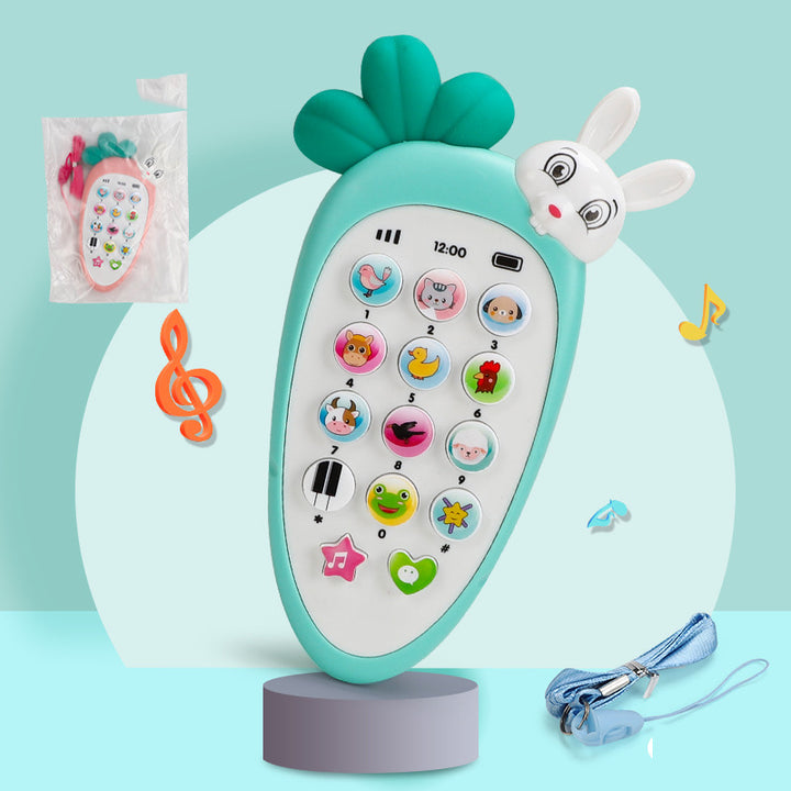 Colourful baby toy phone with buttons