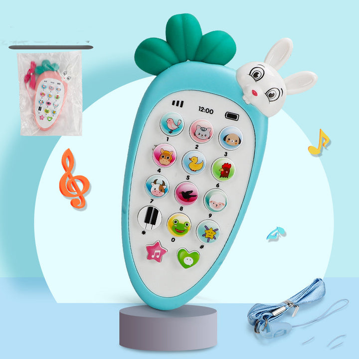 Colourful baby toy phone with buttons