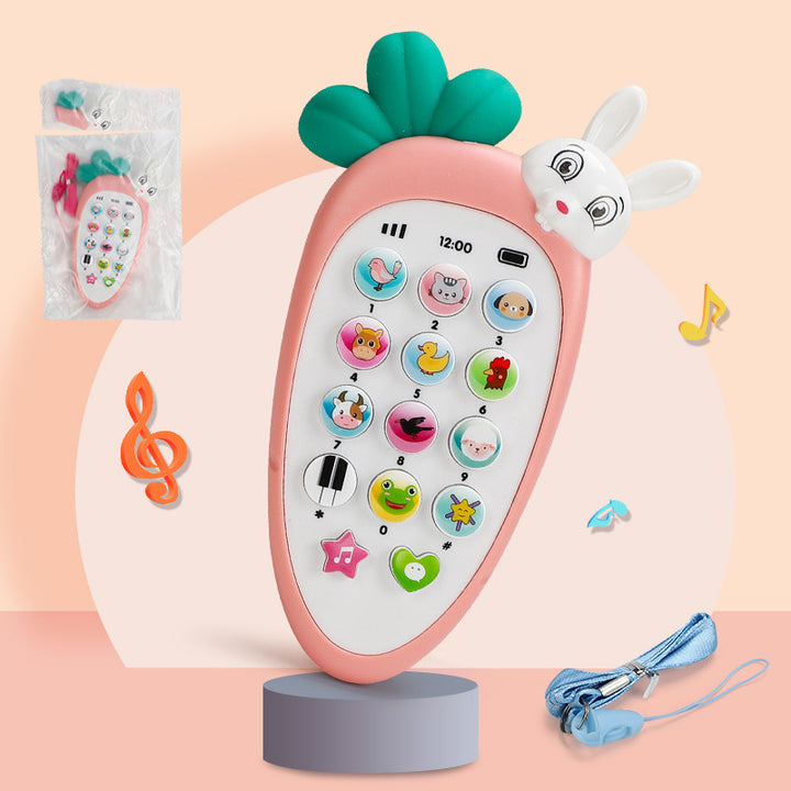 Colourful baby toy phone with buttons