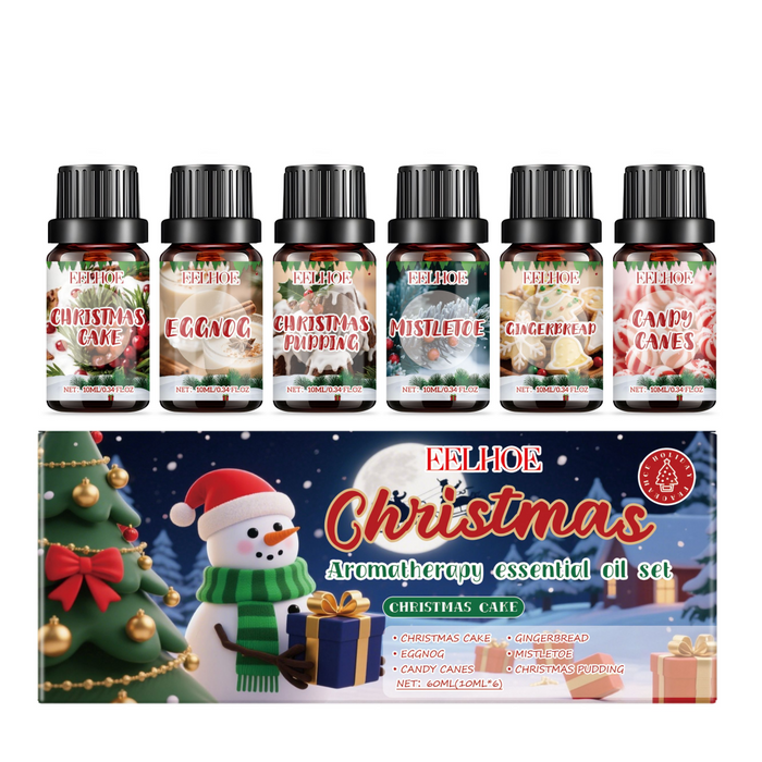 Heat Hollow Christmas Fragrance Oil Gift Set, 6 Festive Scents