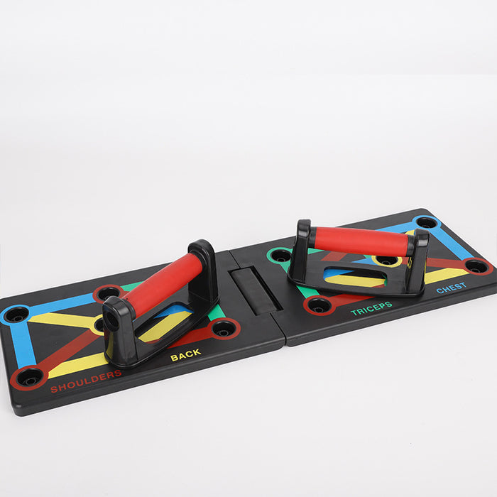 Heat Hollow Foldable colour-coded push-up board with handles