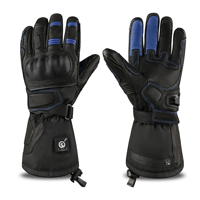 Heat Hollow™ Windproof Heated Cycling Gloves With Fleece Lining