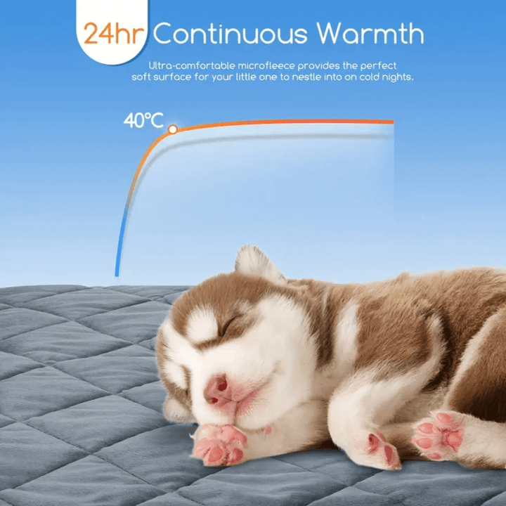 Self-Warming Dog Pad with Non-Slip Base, Washable