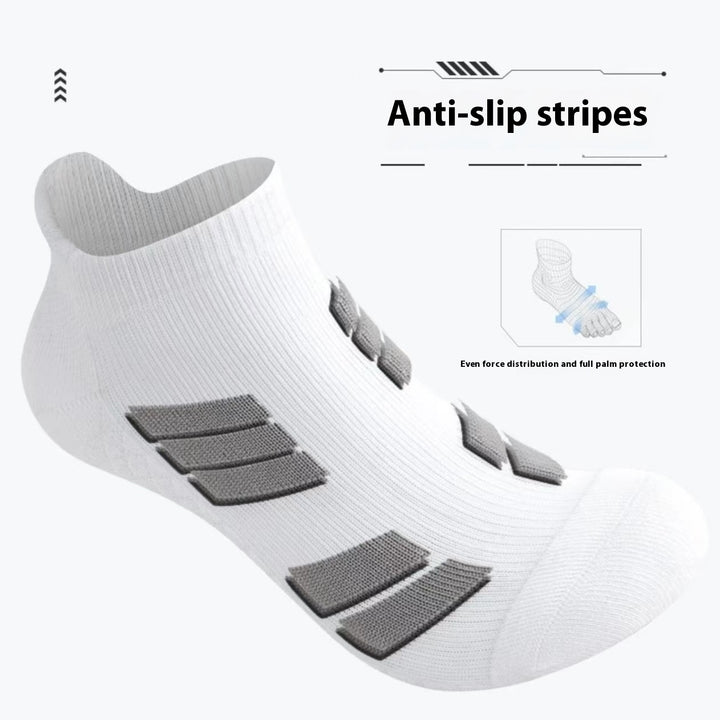 Ten pairs of white ankle sports socks