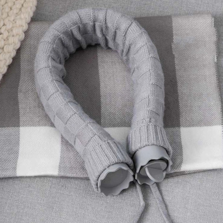 U-Shaped Neck Hot Water Bottle with Knitted Cover