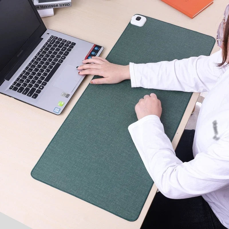 Heated Desk Mat With Adjustable 35–50°C Temperature – Heat Hollow