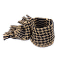 Shemagh scarf wrapped around neck and face