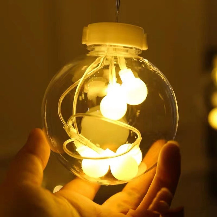 Heat Hollow LED Wish Orb Curtain Lights for Windows and Rooms