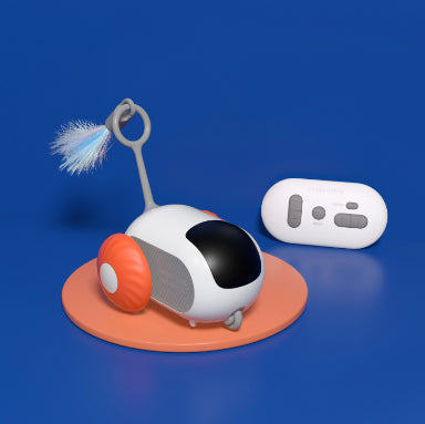 Heat Hollow Remote control cat car with feather teaser