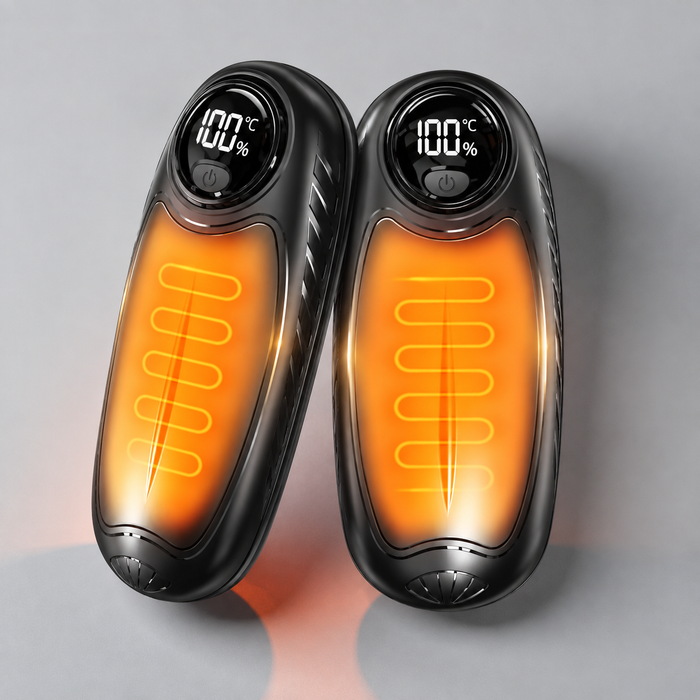Heat Hollow™ Rechargeable Hand Warmers Set of 2 with Five Heat Settings