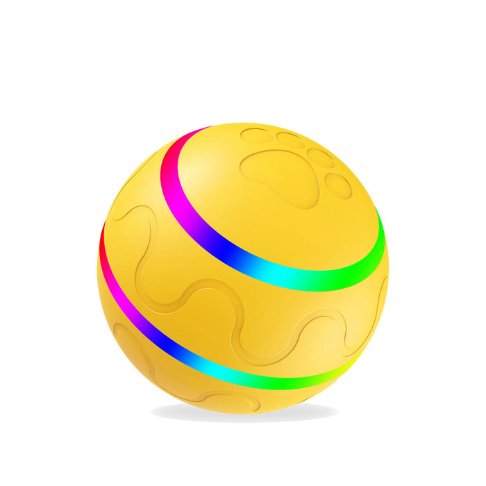 Heat Hollow Self-rolling LED pet ball that changes direction