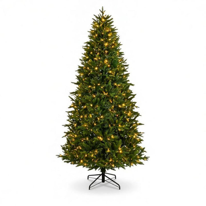 Tall pre-lit tree with remote control