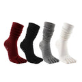 Women's slouch toe socks with grip dots