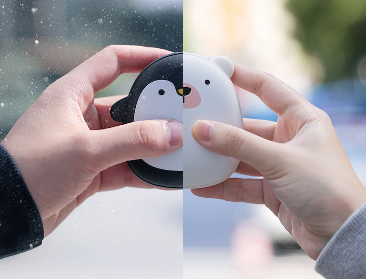Cute Penguin And Polar Bear Rechargeable Hand Warmer