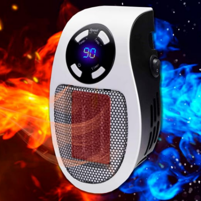 Heat Hollow™ Plug-In Personal Heater with LCD Screen and Remote