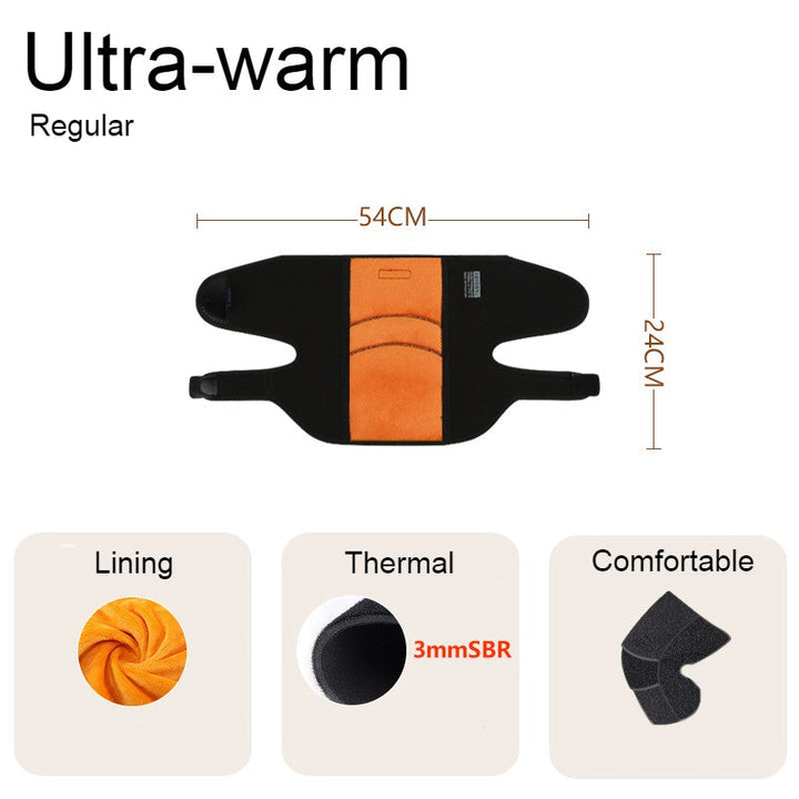 Heat Hollow™ Thermal Knee Warmers with Fleece Lining and Shell Design