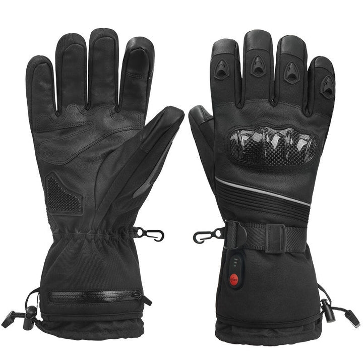 Waterproof Heated Ski Gloves with 2500mAh Rechargeable Battery