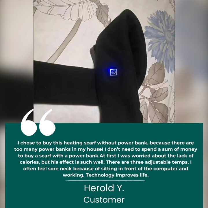 Lightweight USB Heated Neck Wrap for Tense, Chilly Muscles