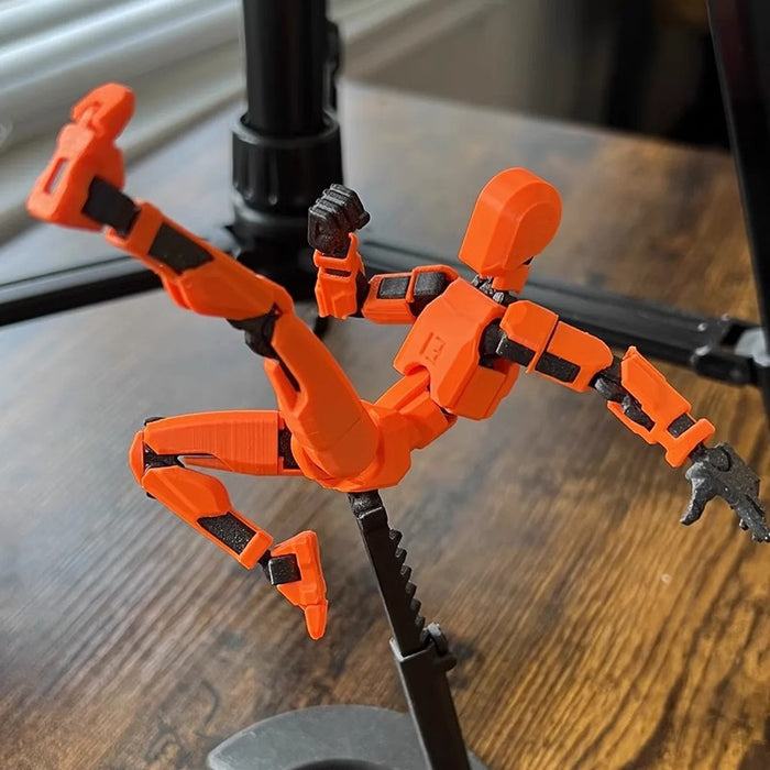 Heat Hollow 3D-printed poseable robot figure with accessories