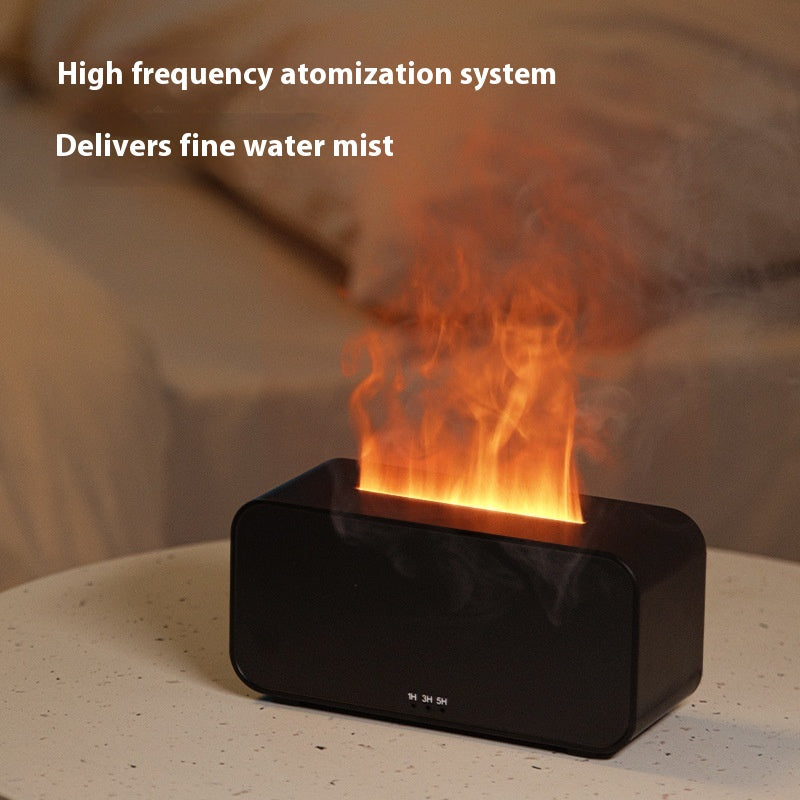 Timing Flame Aroma Diffuser With Jellyfish Smoke Ring, USB, 120ml