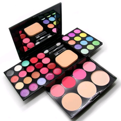 All-in-one makeup palette box with mirror