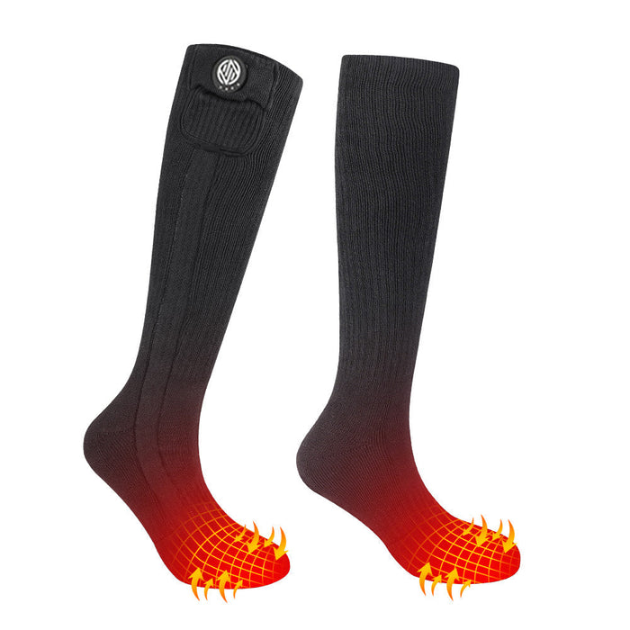 Heat Hollow™ Rechargeable Heated Ski Socks with Adjustable Warmth