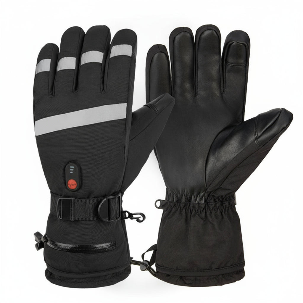 Waterproof Heated Ski Gloves with 2500mAh Rechargeable Battery