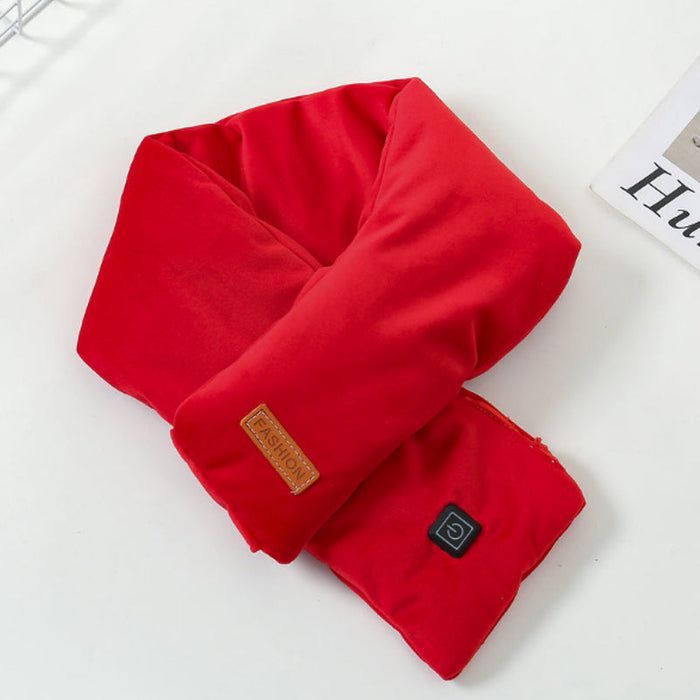 Heat Hollow™ Velvet Heated Scarf with Three Heat Levels and USB Power