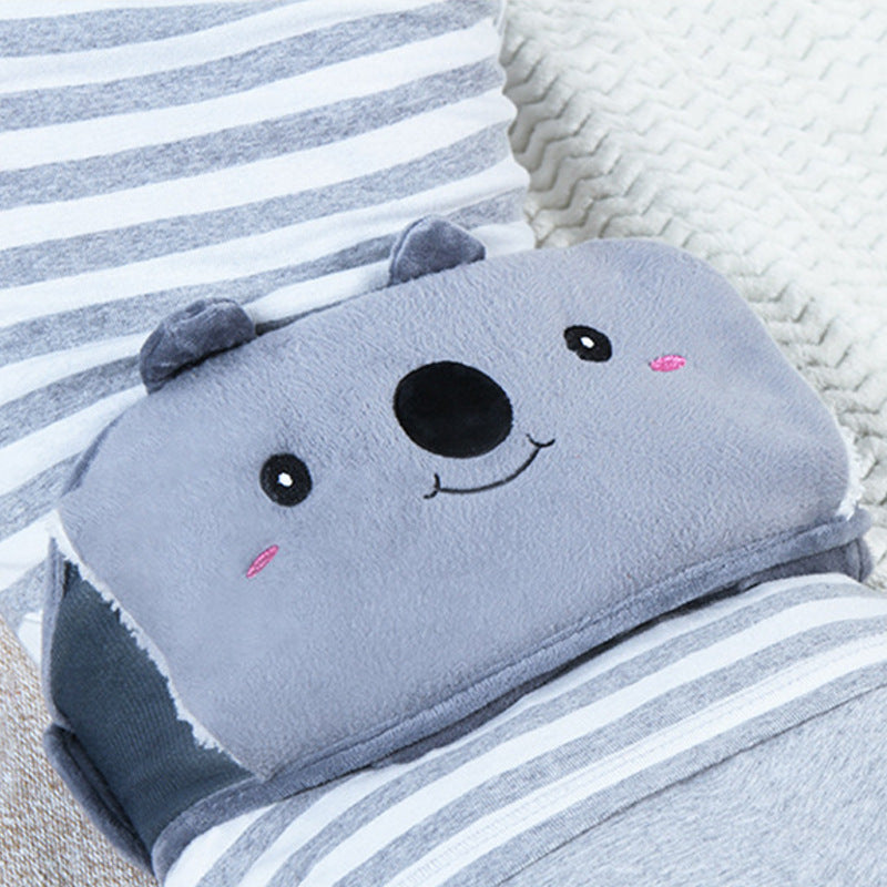 Plush Waist Belly Warmer Belt With Hot Water Bottle Included
