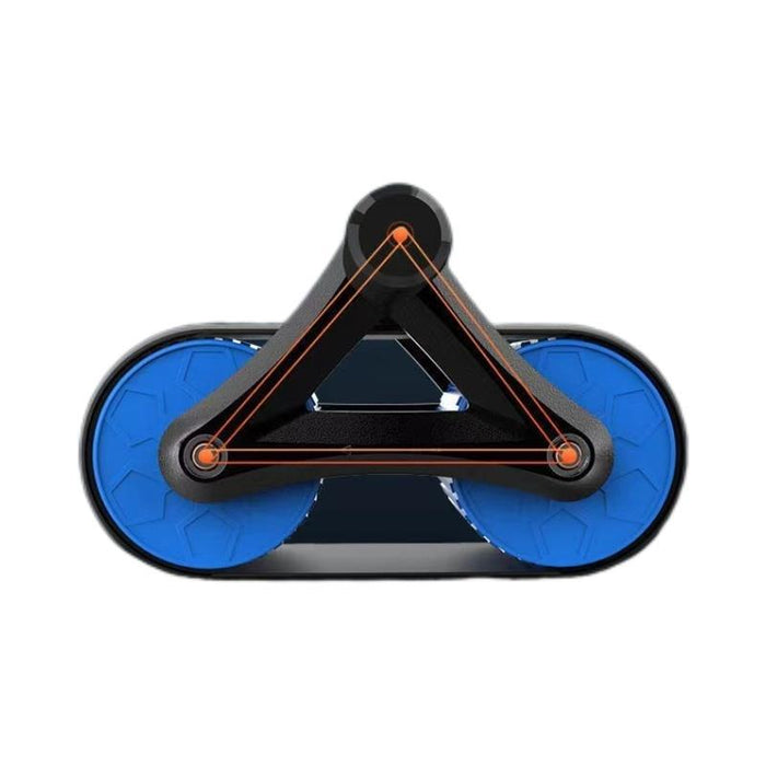 Heat Hollow Double ab roller with auto rebound and knee pad