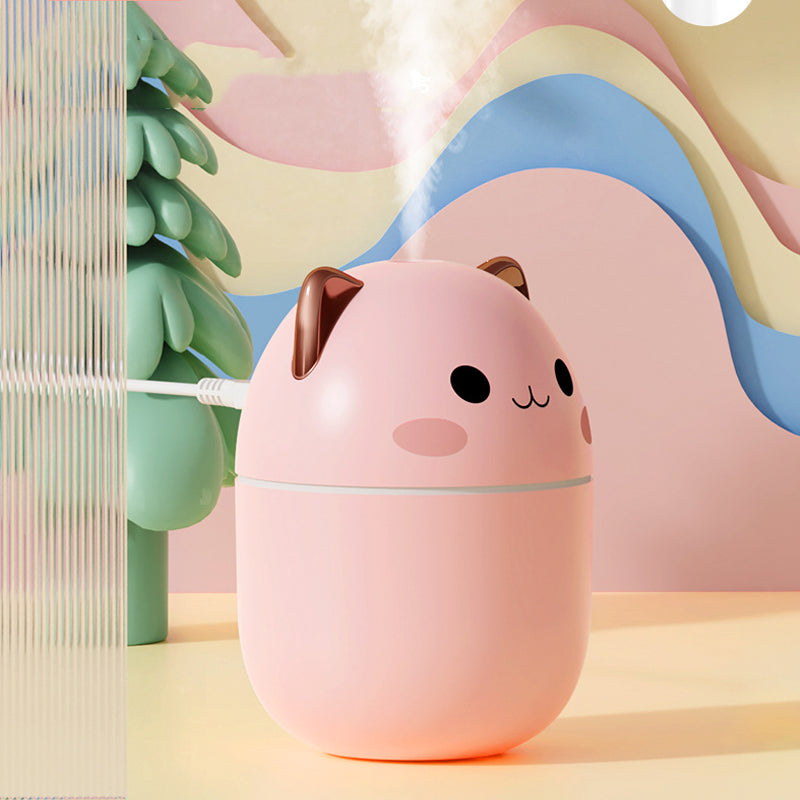 Cute Cat Air Humidifier, Ultra-Silent USB for Bedroom &amp; Office