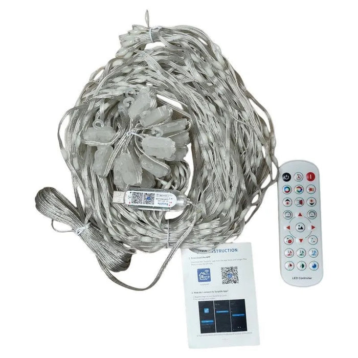 Heat Hollow Smart LED curtain light with app and custom designs