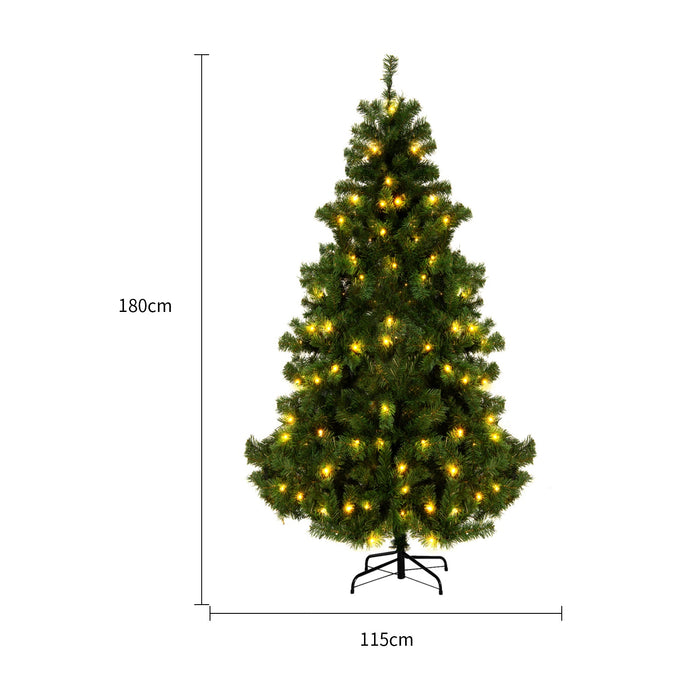 Heat Hollow Artificial Christmas Tree, Pre-Lit Snow or Green Berry