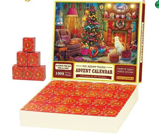 Christmas jigsaw puzzle advent calendar boxes