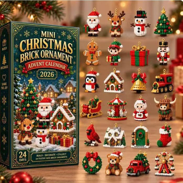 Heat Hollow Brick ornament advent calendar for 24 days